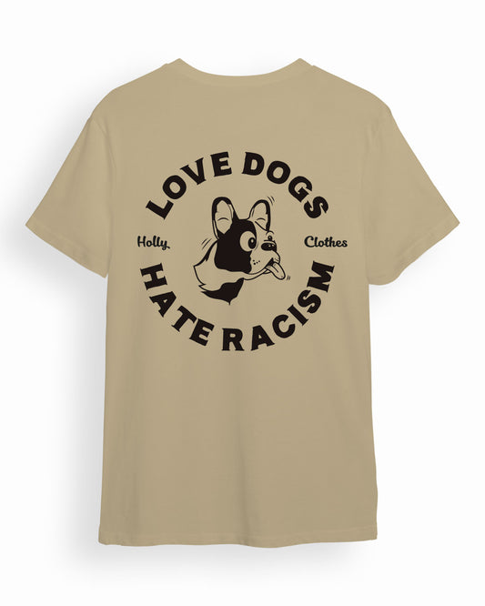 Camiseta Love Dogs Beige